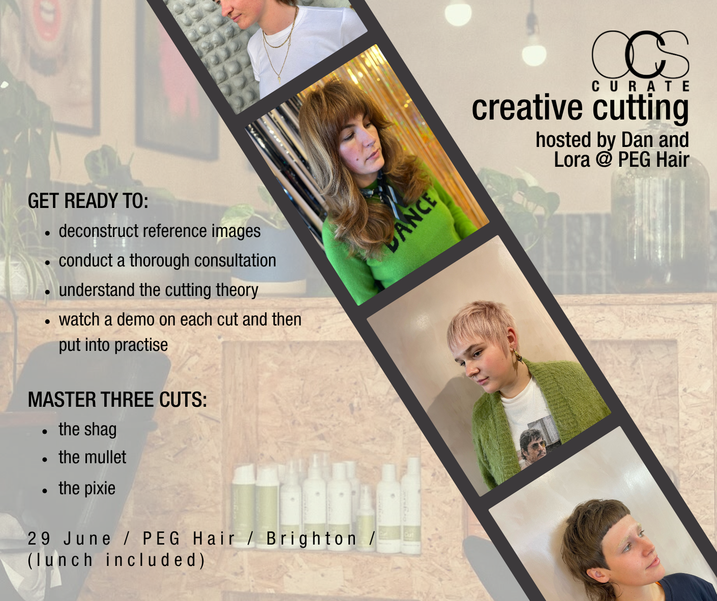 OCS Curate / Creative Cutting Workshop / 1 Day / Brighton / 29th June 2026 / £199 - SOLD OUT