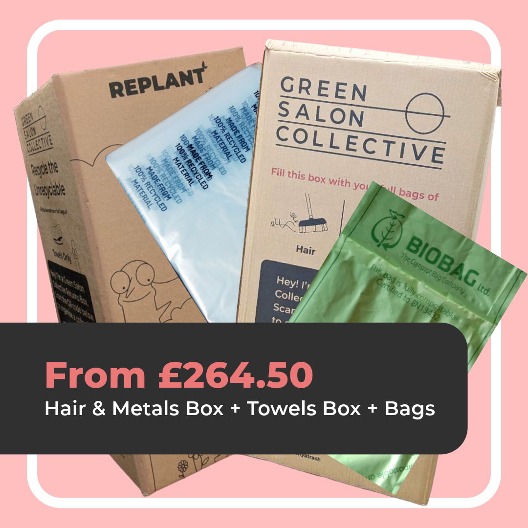 Hair & Metals Returns Box + Towels Returns Box + Bin Bags for Hair & Metals (Membership Bundle)