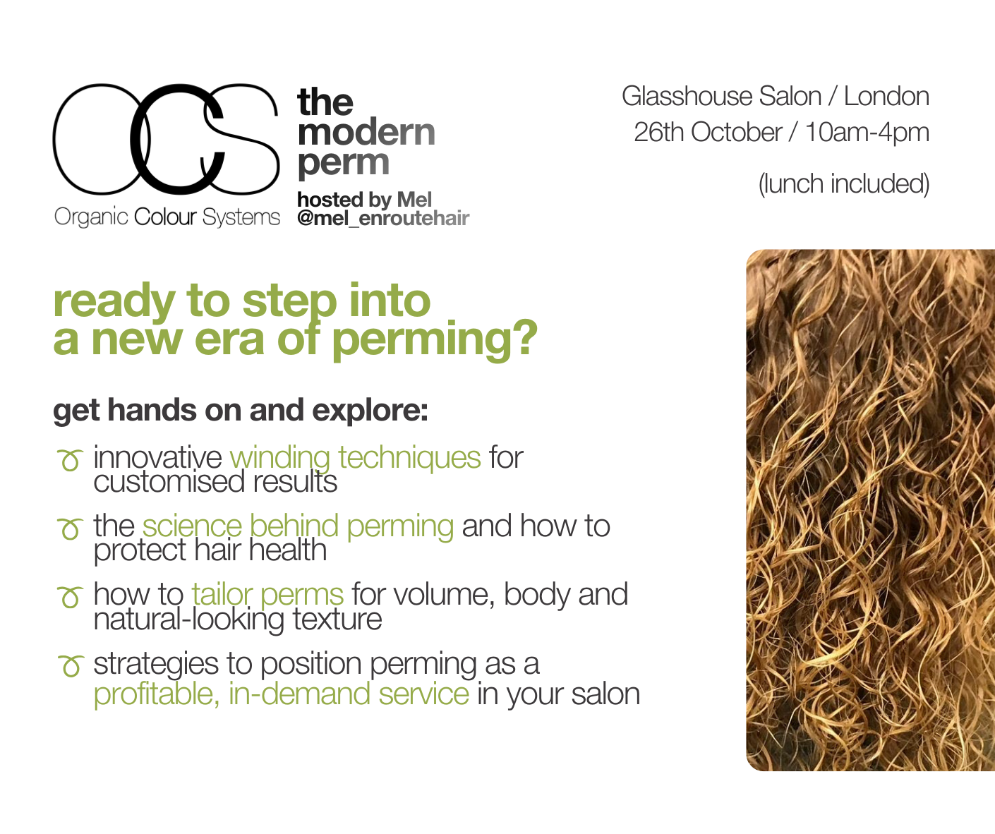 OCS Curate / The Modern Perm / 1 Day / London / 26th October 2026 / £199
