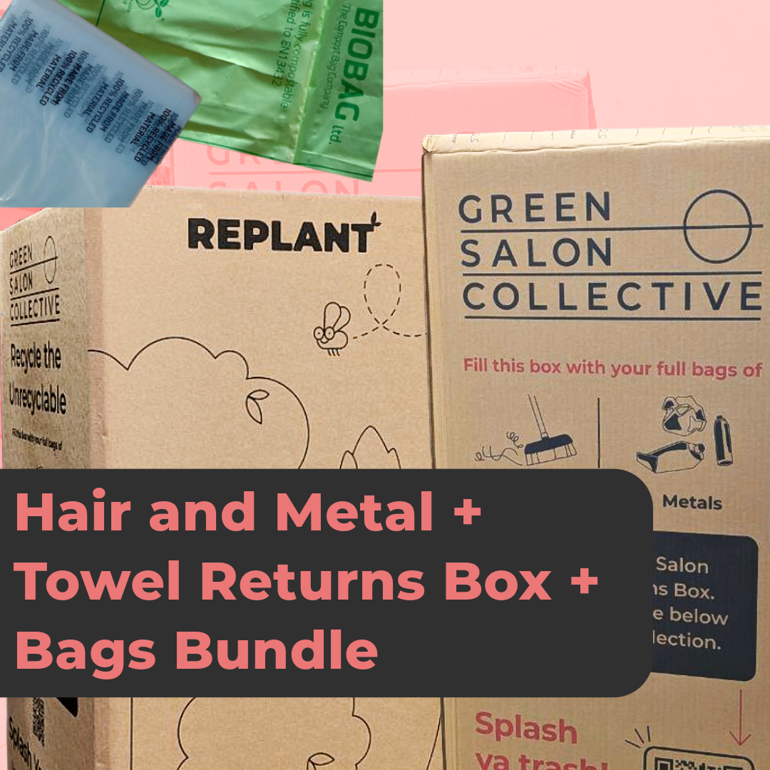 Hair & Metals Returns Box + Towels Returns Box + Bin Bags for Hair & Metals (Membership Bundle)